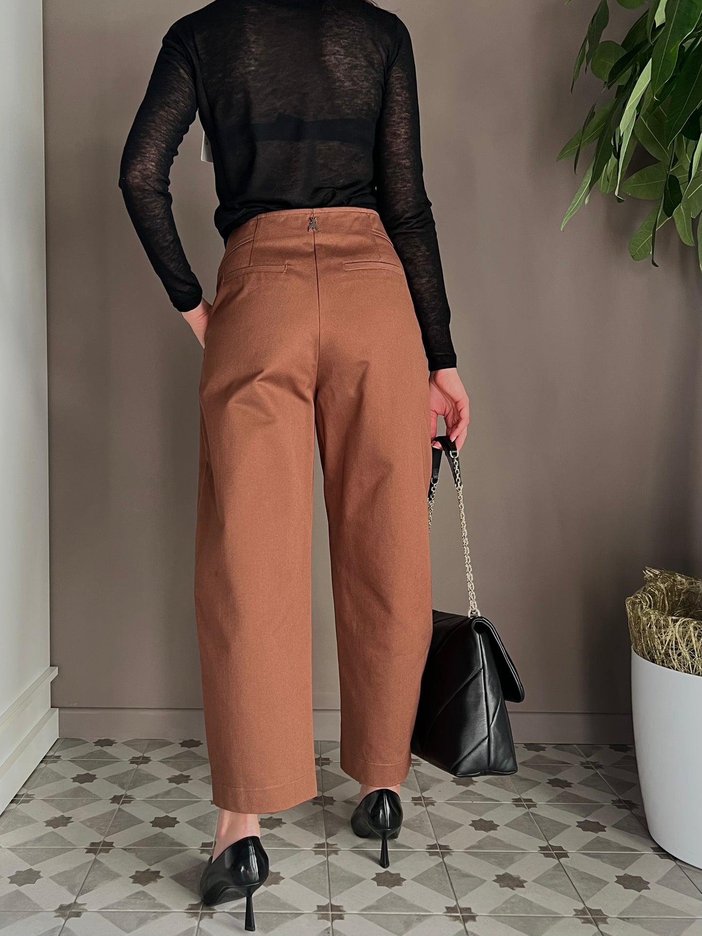 Pantaloni jeans a baloon Earth Brown