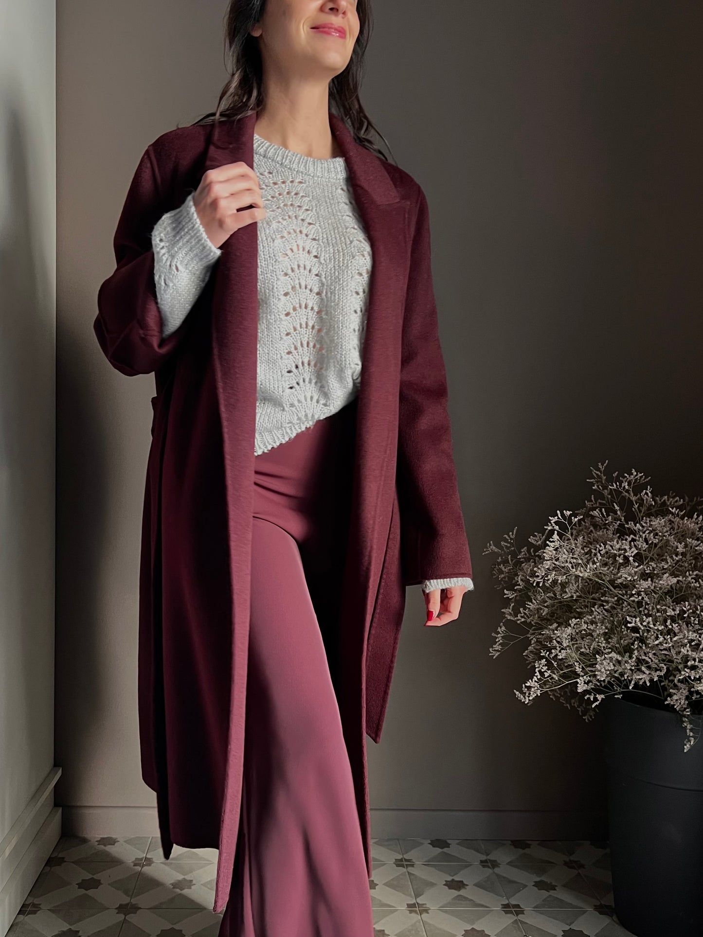 Maglia So Allure con lavorazione a traforo grigio