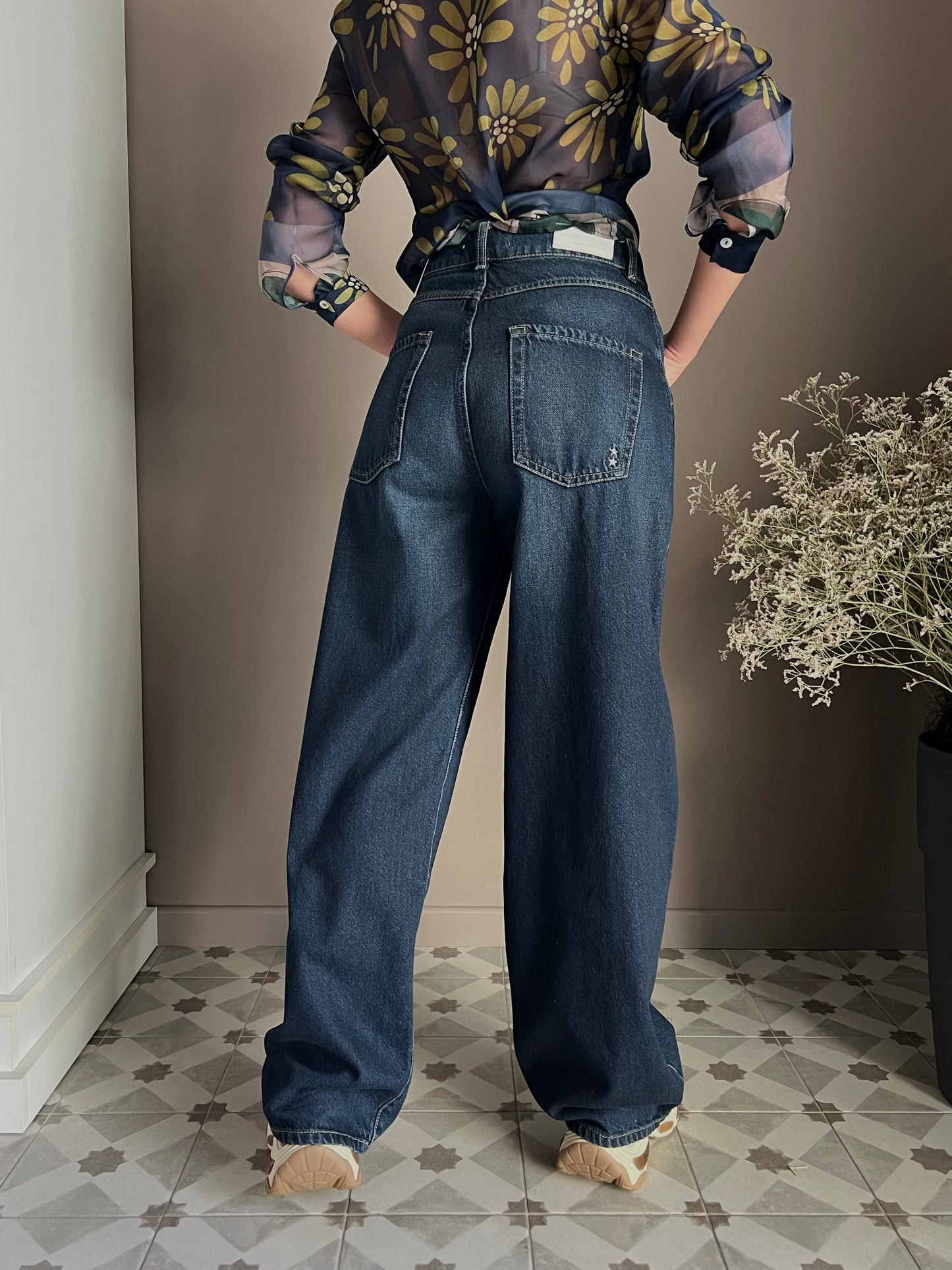 Pantalone Icon Denim Mod.Poppy Blu