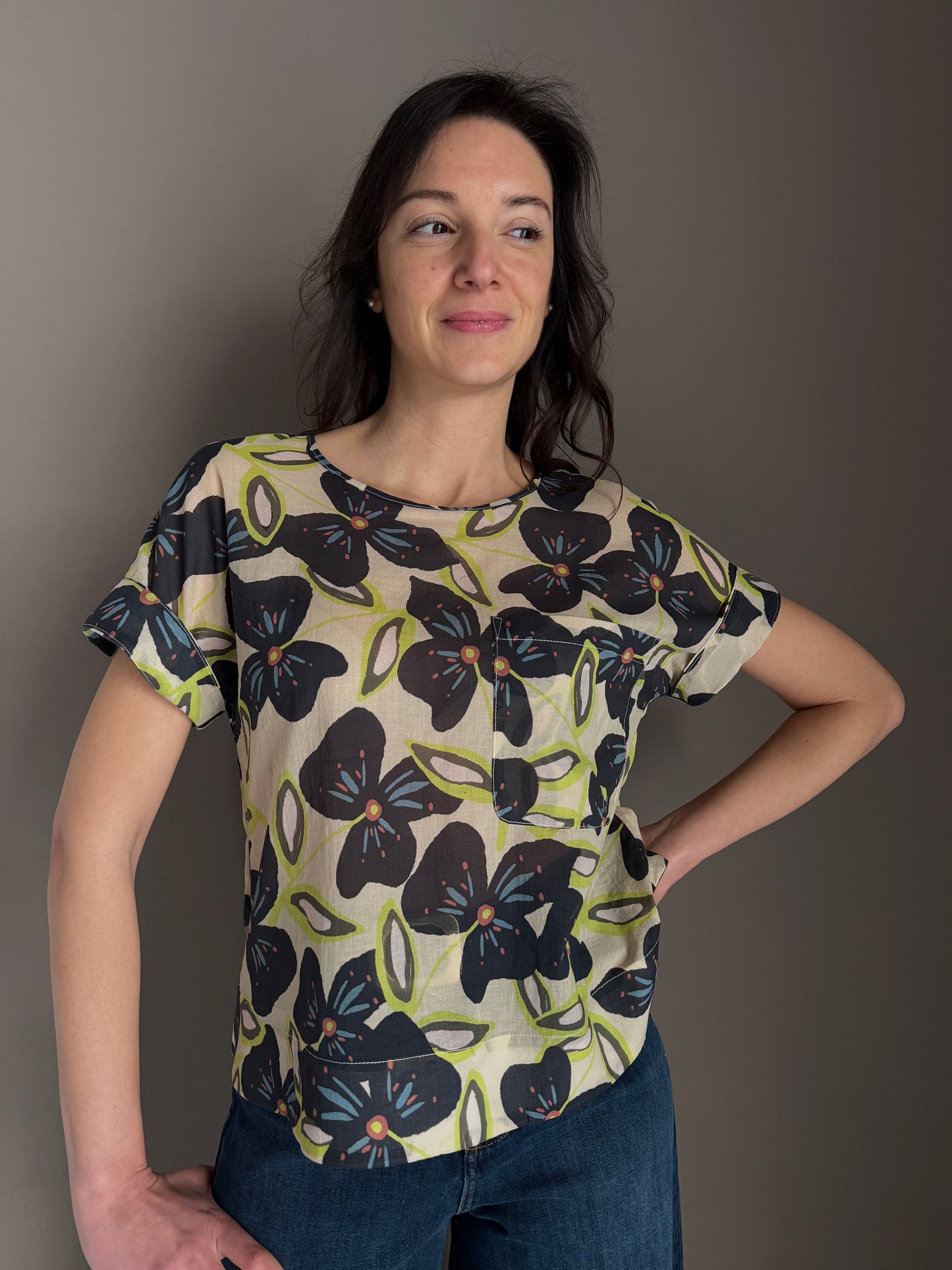Blusa Alessia Santi Flowers