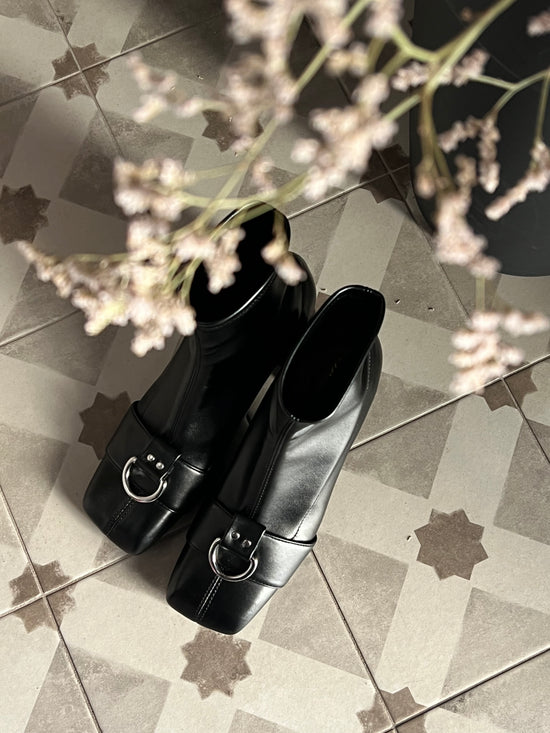 Stivaletto in nappa strech