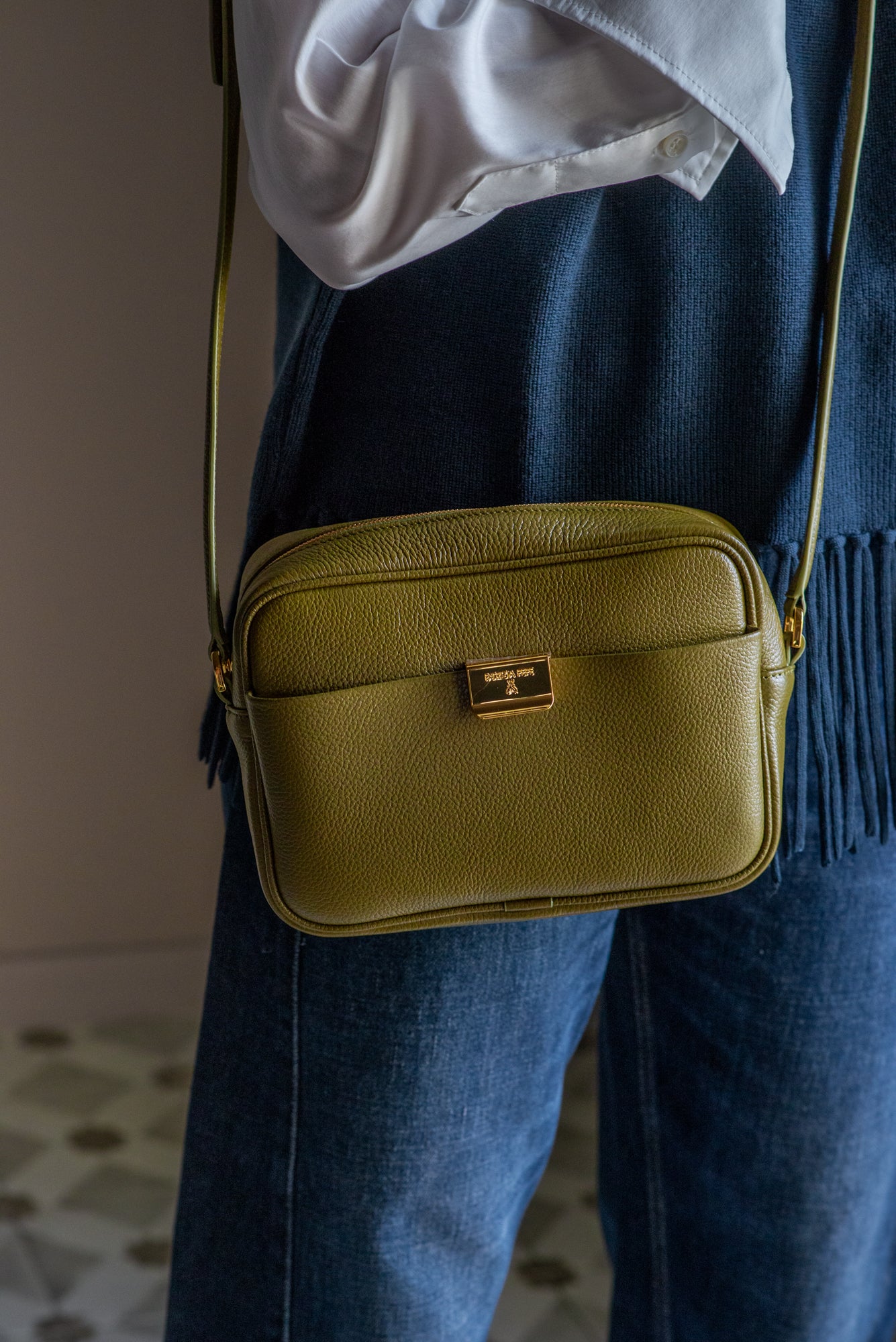 Borsa Tracolla Patrizia Pepe in pelle Green