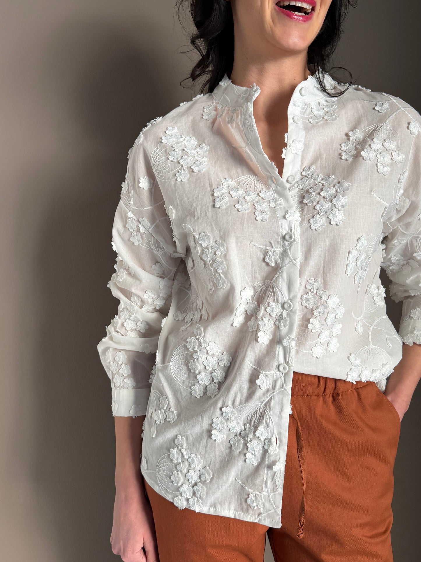 Camicia So Allure in cotone con fiorellini