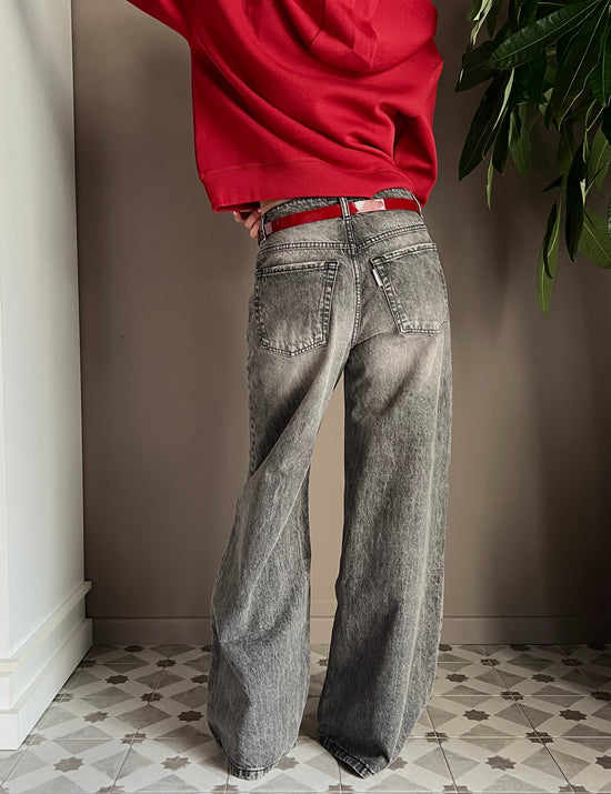 Pantalone Denim grigio sfumato