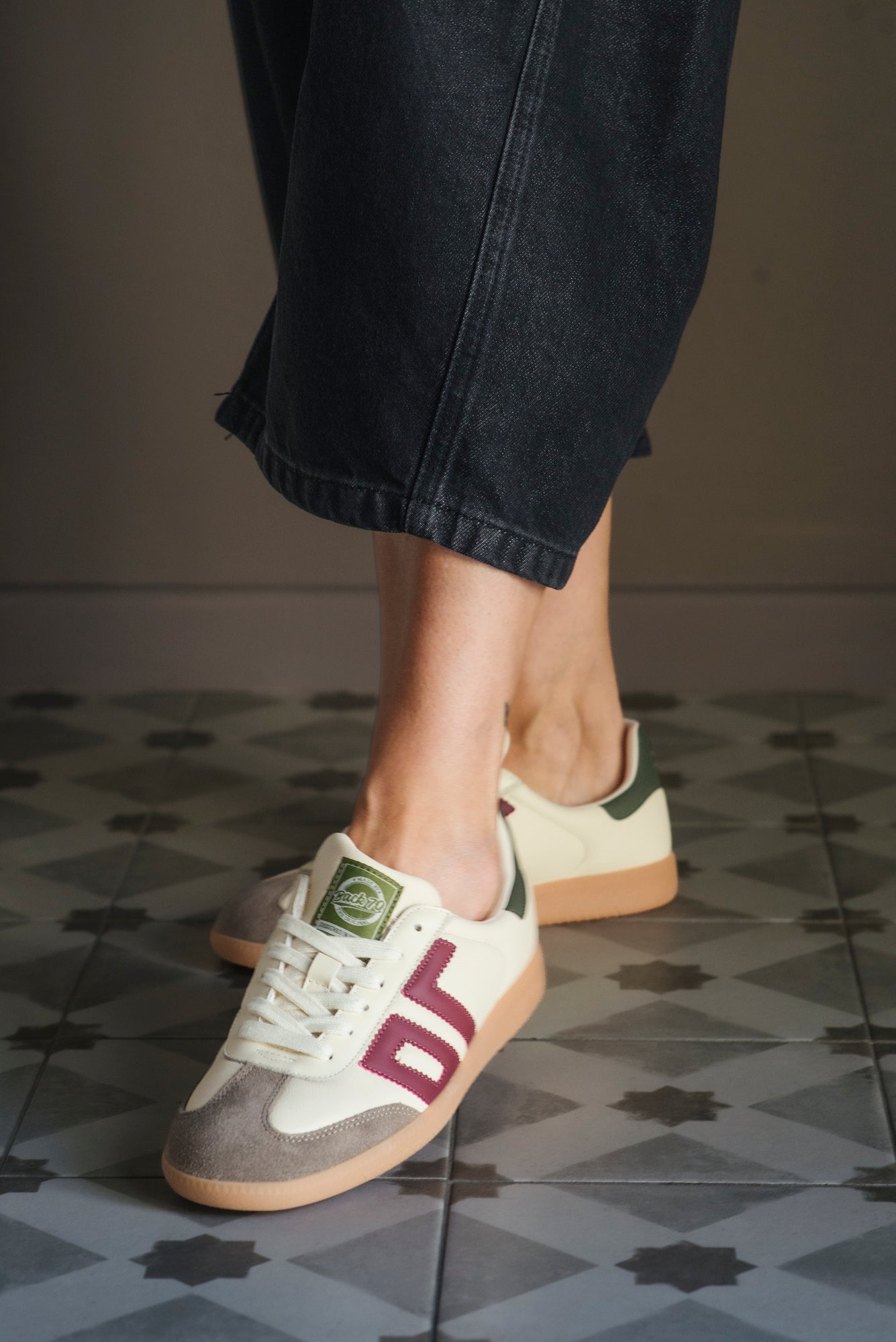 Sneakers in pelle e suede Black 70
