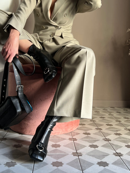 Stivaletto in nappa strech