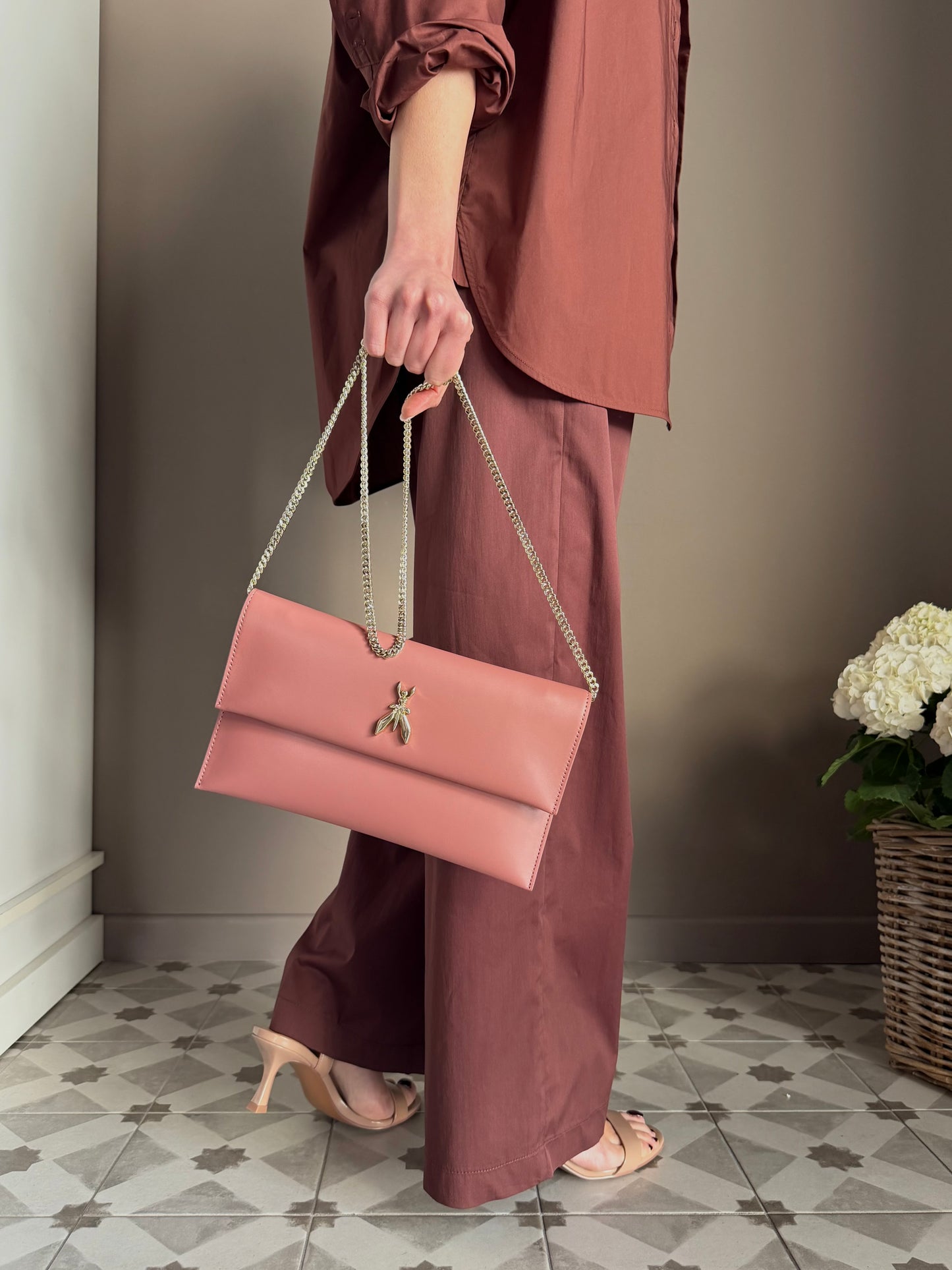 Patrizia Pepe - Pochette in Pelle Terracotta