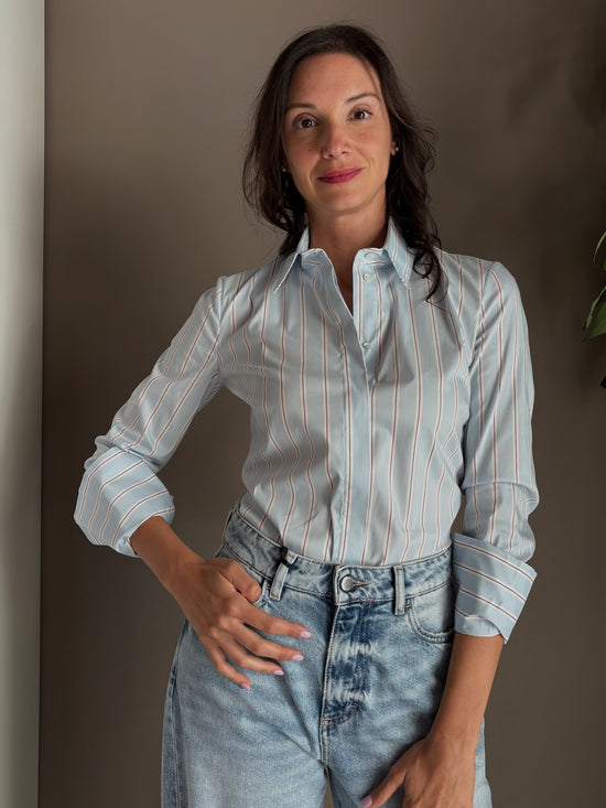 Camicia a body Water Stripes