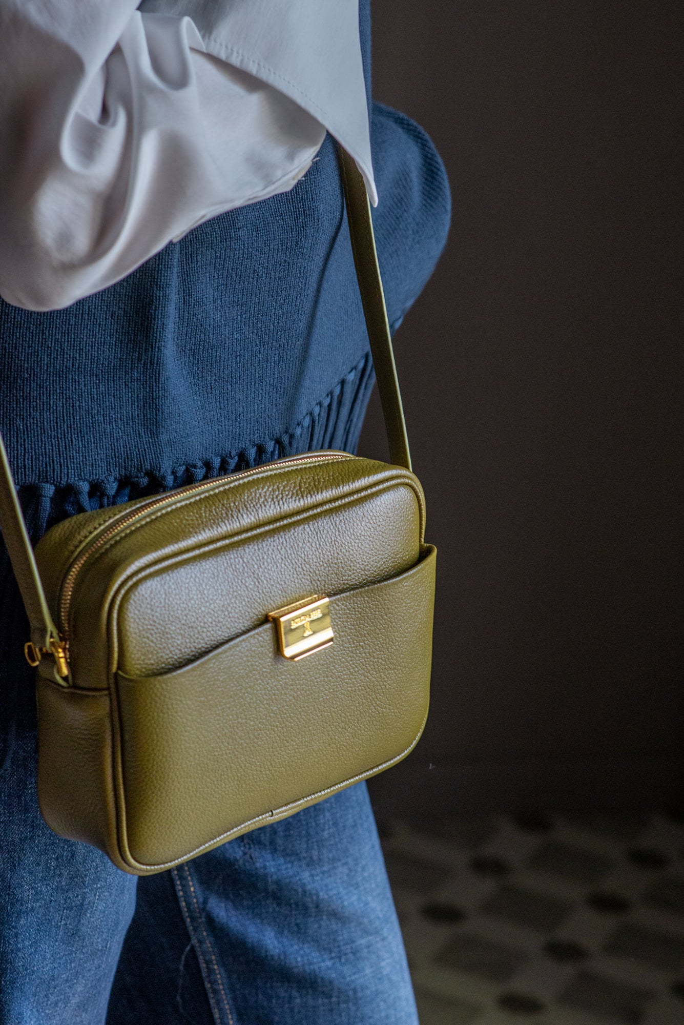 Borsa Tracolla Patrizia Pepe in pelle Green
