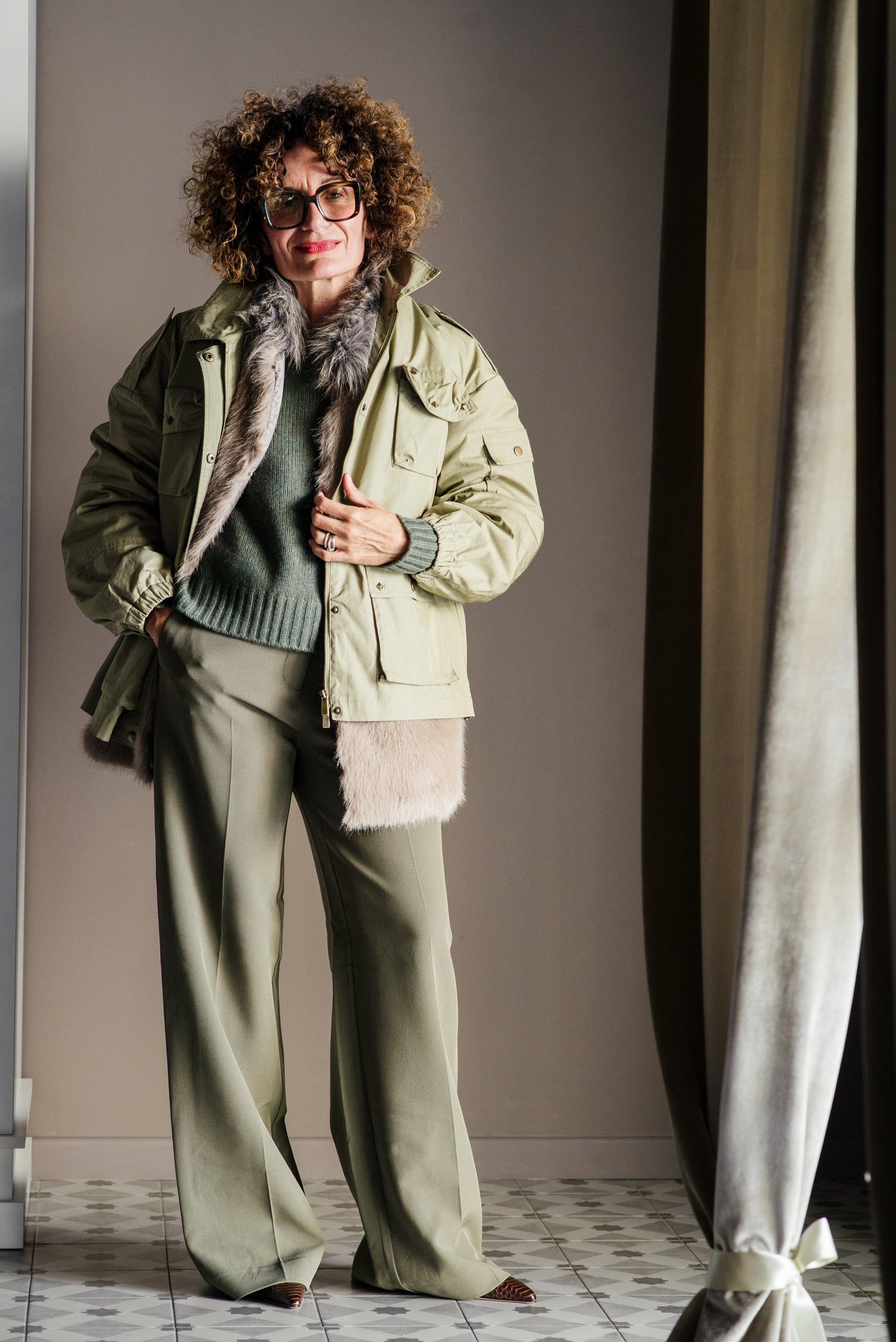 Parka 2 in 1 modulare con gilet in ecofur A. Santi