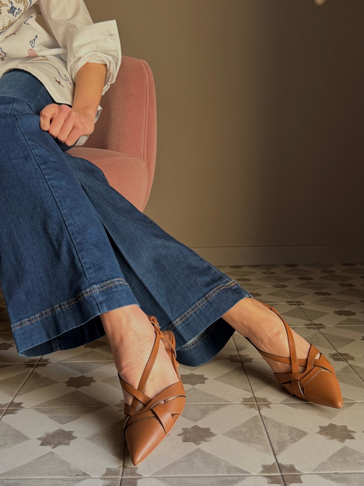 Slingback intrecciata Bibi Lou