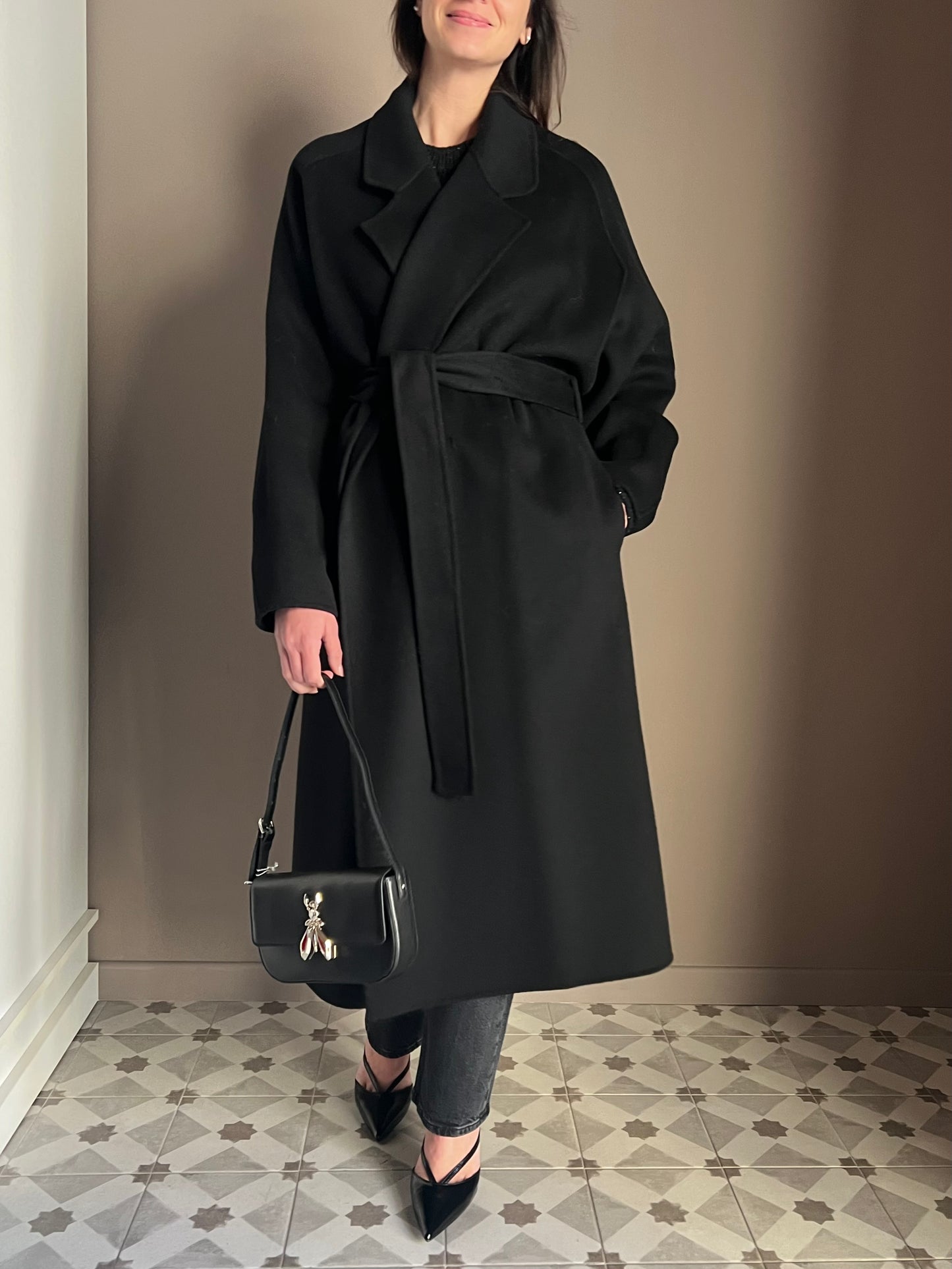 Cappotto vestaglia oversize Nero