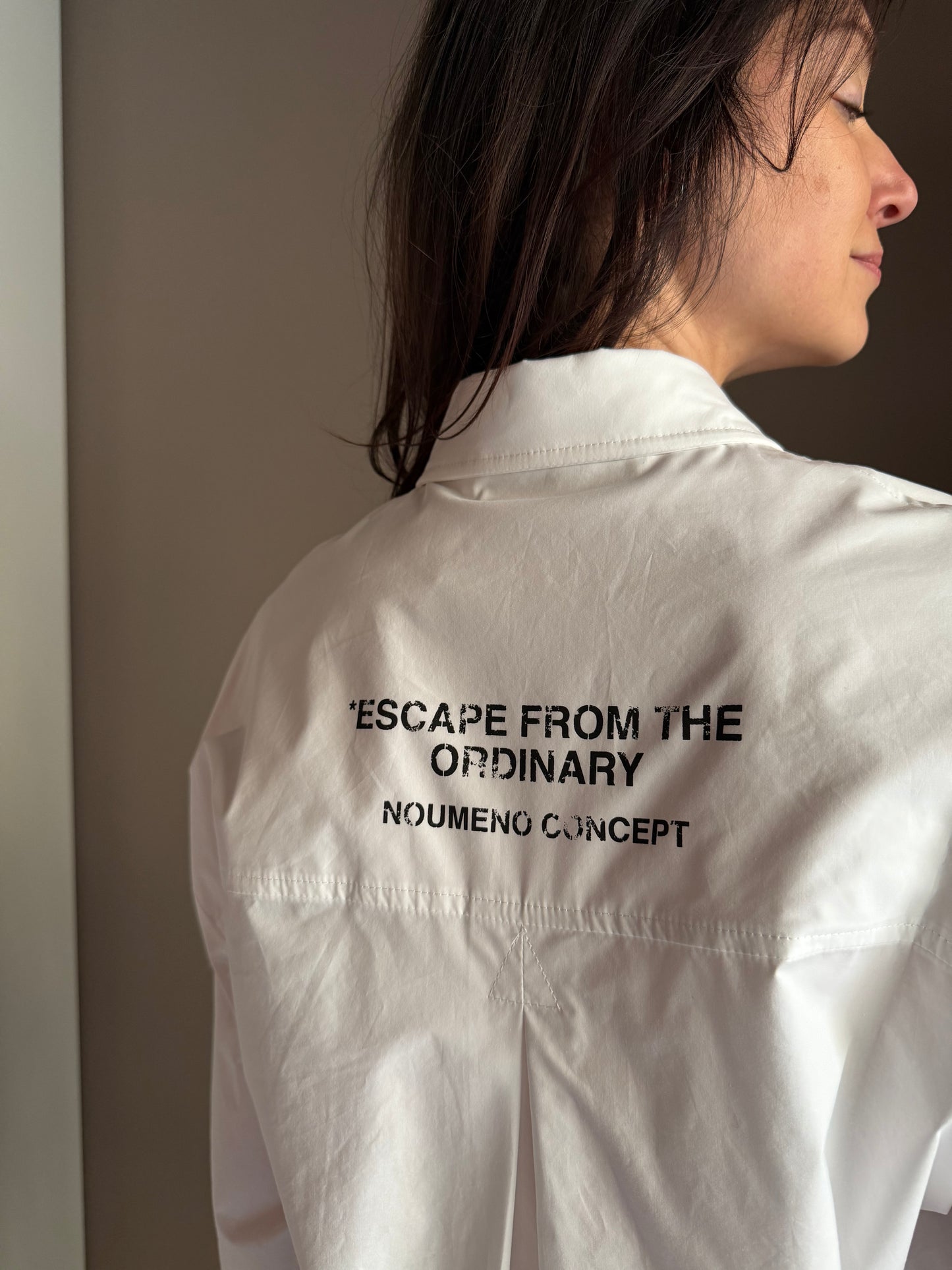 Camicia over con scritta