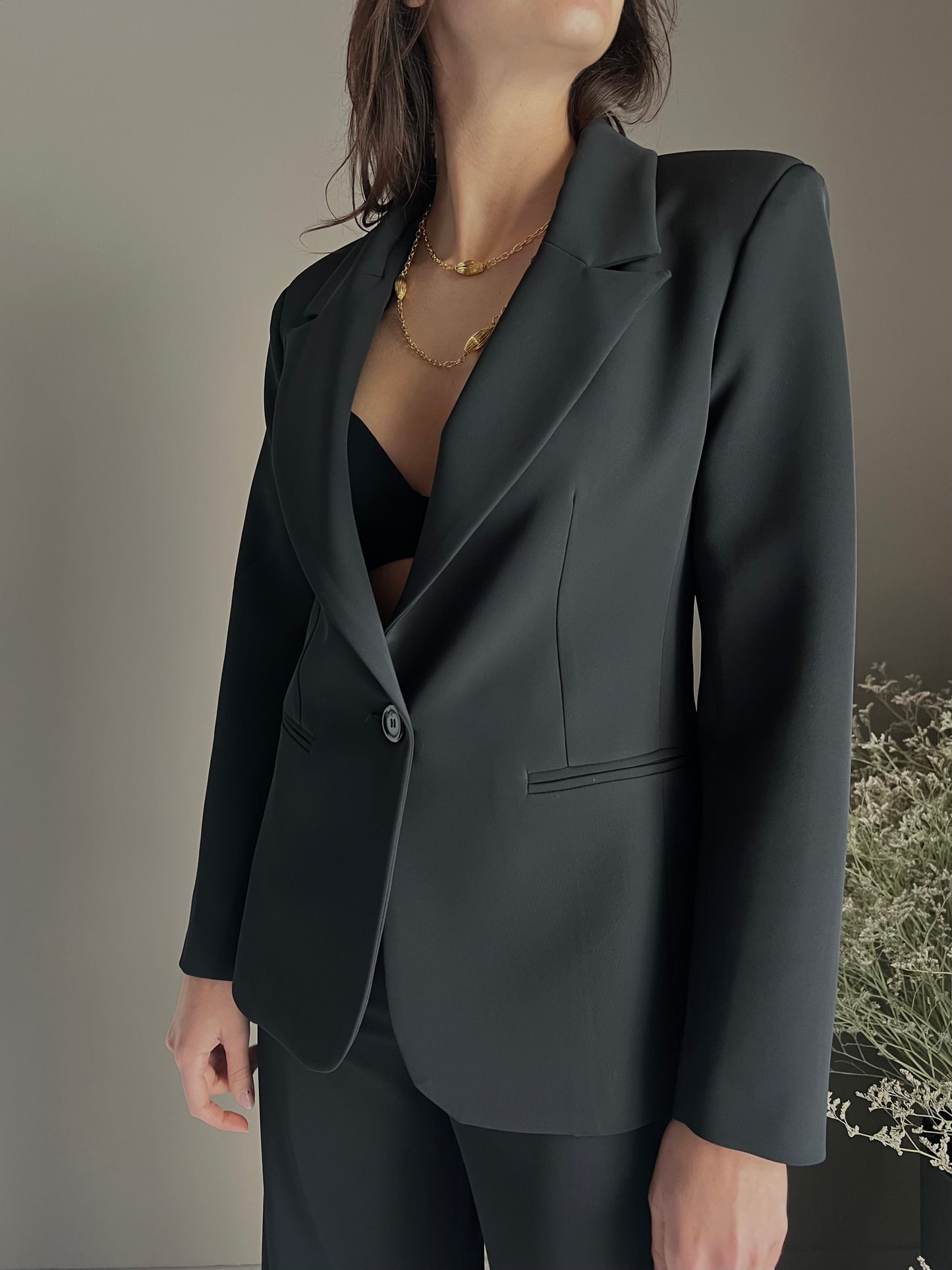 Giacca in crepe slim