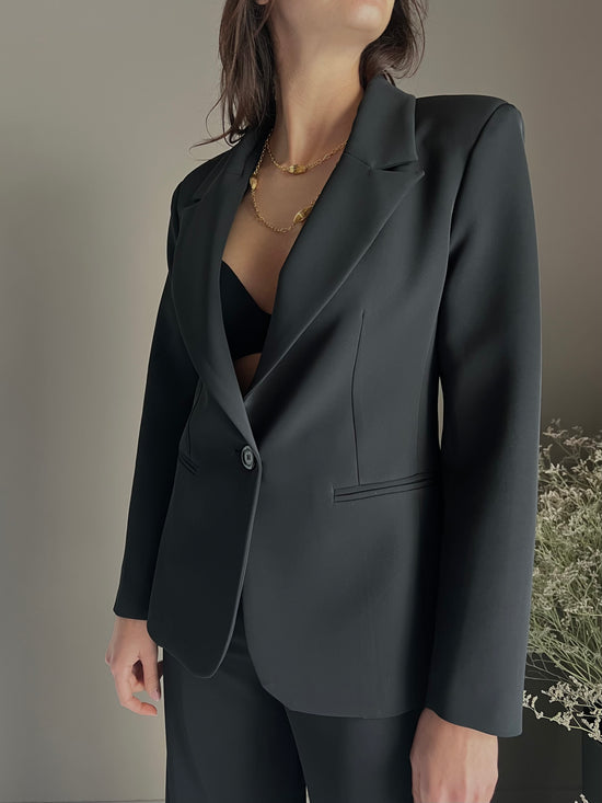 Giacca in crepe slim