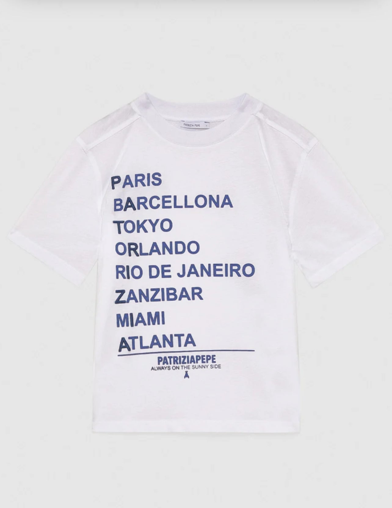 T-shirt con slogan in cotone