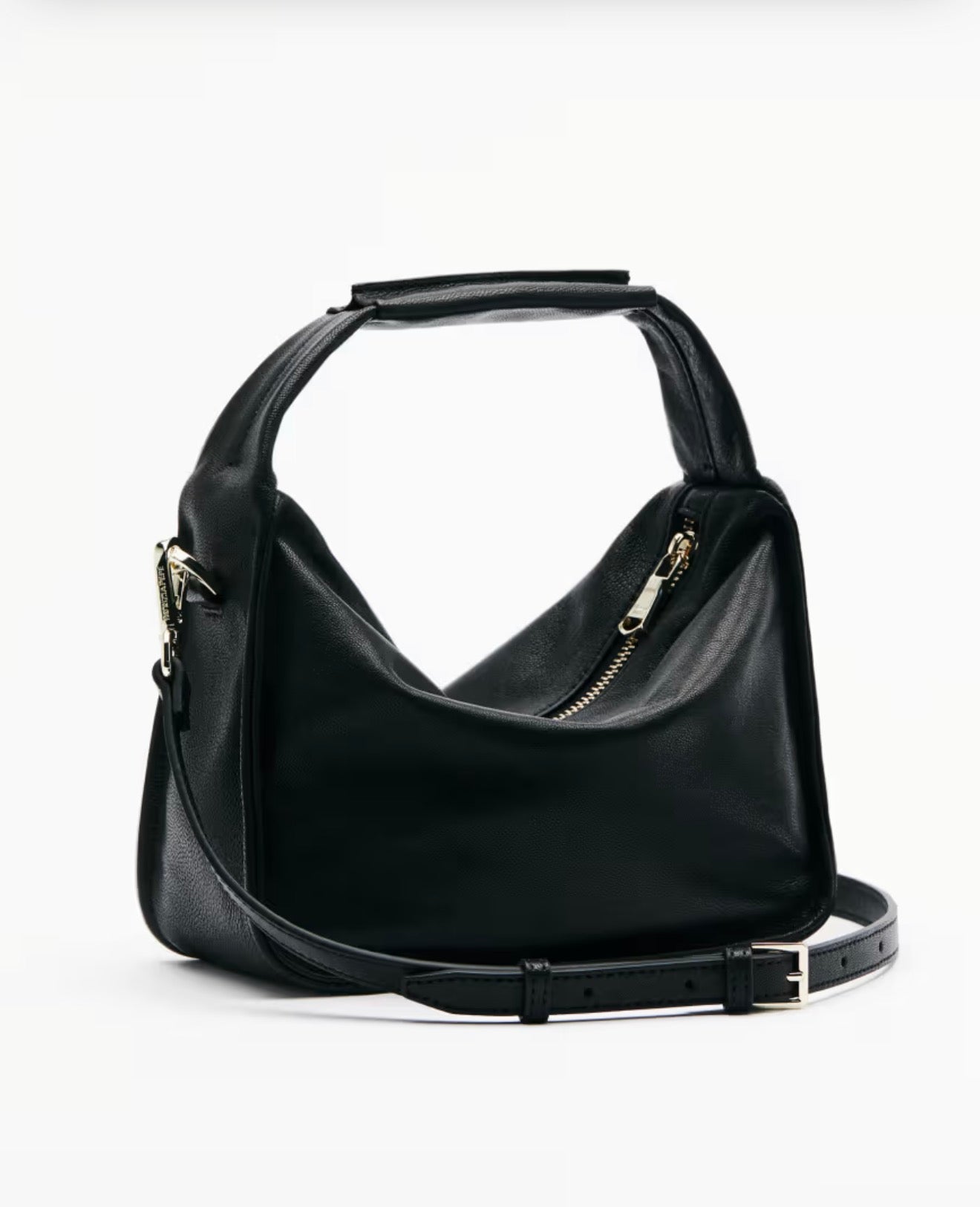 Borsa Hobo piccola in pelle