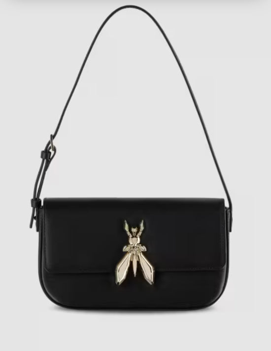 Borsa a spalla in pelle con tracolla
