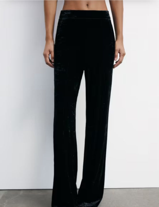 Pantalone in velluto nero Patrizia Pepe