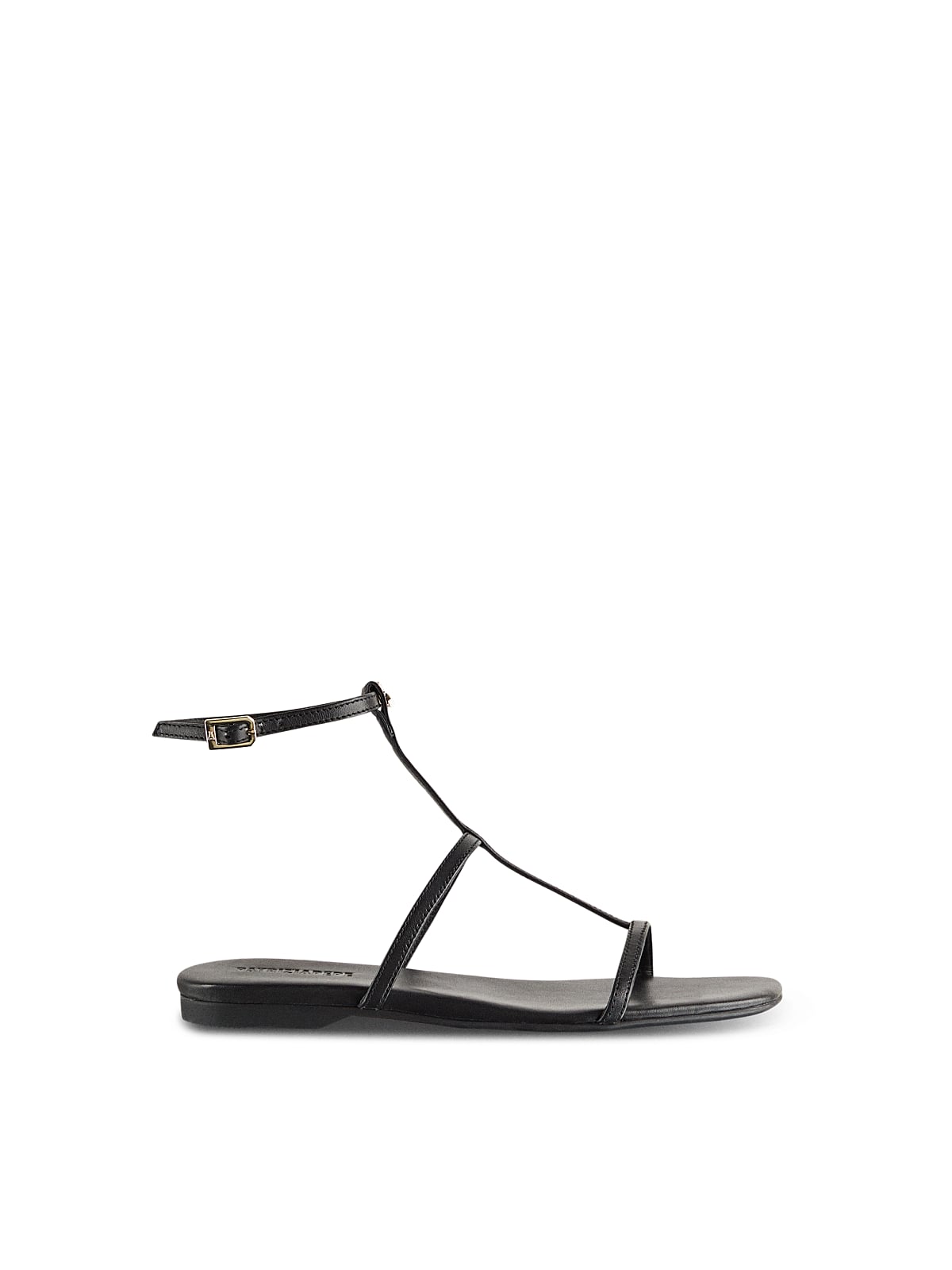 Sandalo Minimal in pelle nera
